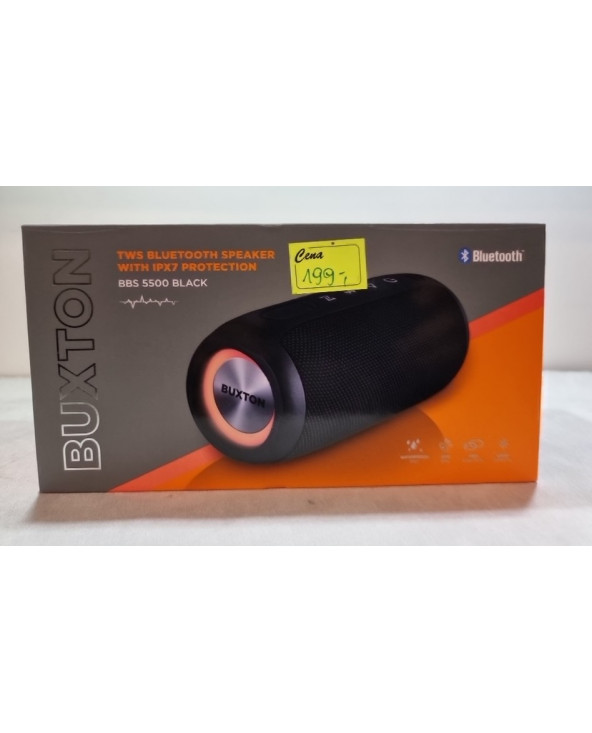 Głośnik BT Buxton 5500 IPX7 LED 20W RMS czarny