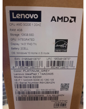 Laptop Lenovo IdeaPad 1 AMD 3020E 4GB 128SSD Windows 10 Gwarancja