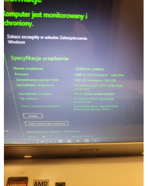Laptop SONY VAIO PCG-31311M AMD E-350 8GB 128SSD Windows 10
