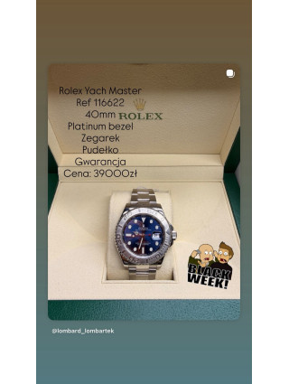 Rolex Yacht Master Ref 116622 40mm