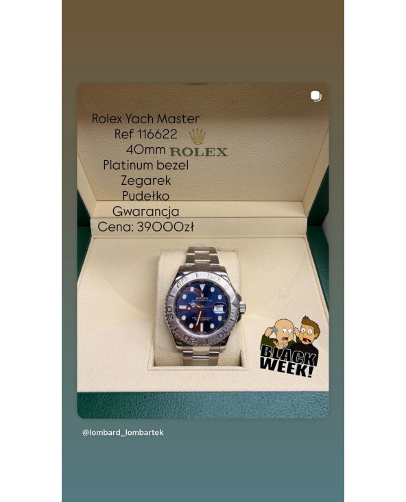 Rolex Yacht Master Ref 116622 40mm