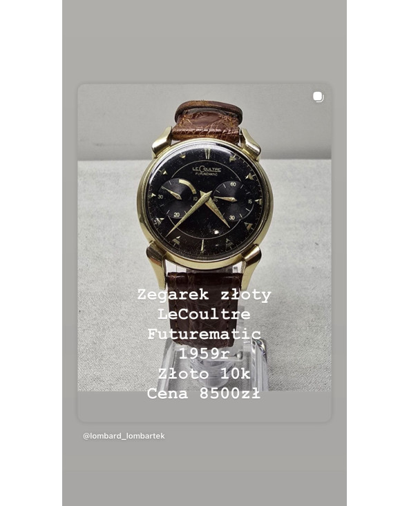 Zegarek złoty LeCoultre Futurematic 1959 r. Złoto 10k
