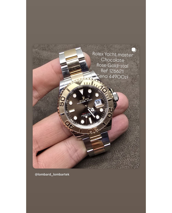 Rolex Yacht master Rose Gold-stal Ref 126621