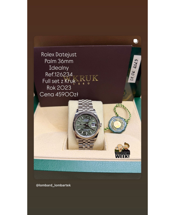 Rolex Datejust Palm 36mm Ref.126234