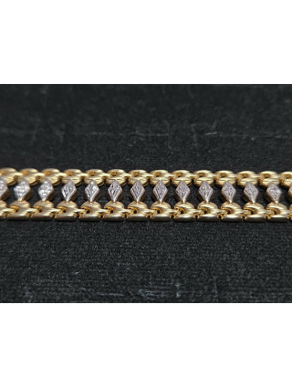 Złota bransoletka próby 585 waga 16,9g długość 29cm
