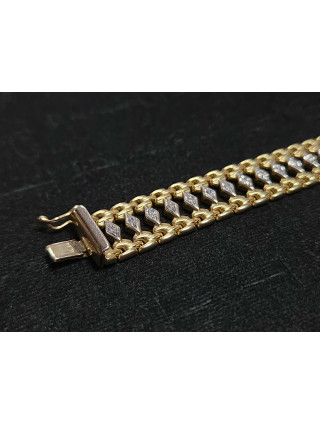 Złota bransoletka próby 585 waga 16,9g długość 29cm