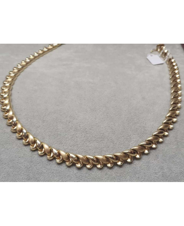 Złota kolia pr.585 35,3g 45cm