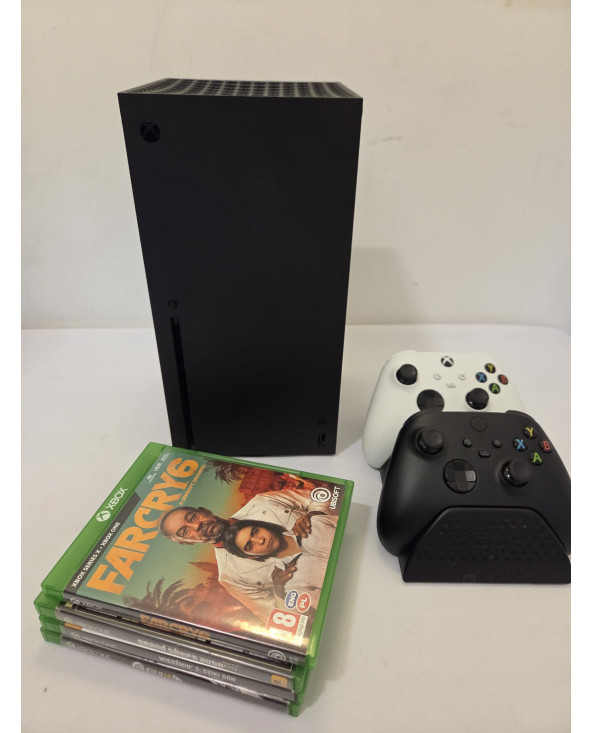 Konsola XBOX SERIES X stan BDB 2x Pad gry stacja ładuącja Kraków W