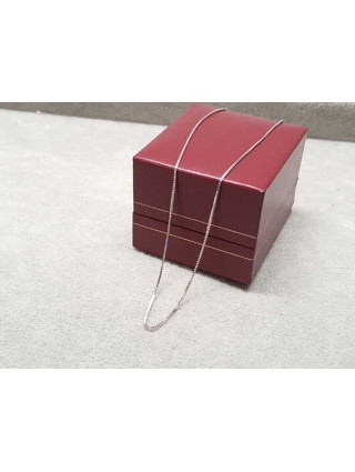 Złoty łańcuszek białe złoto pr.585 1,36g 45cm
