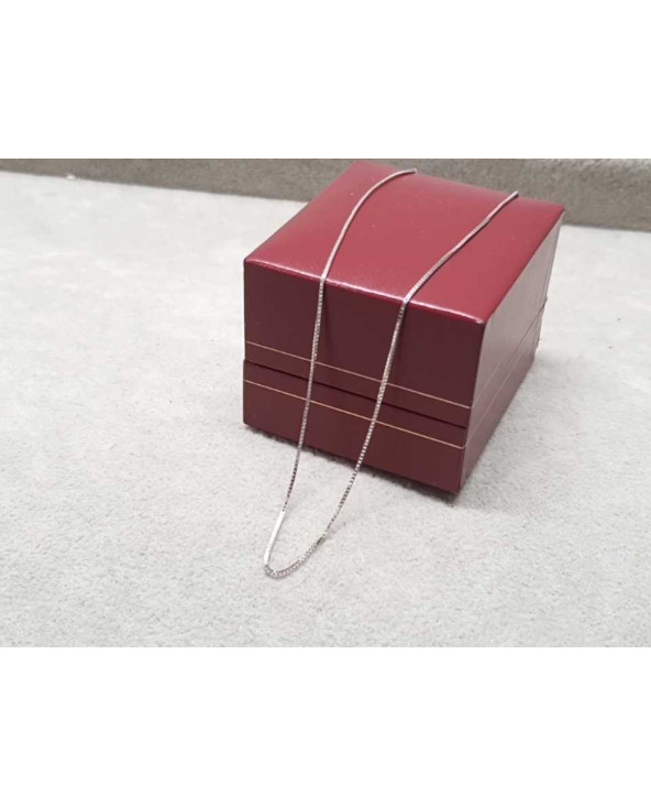 Złoty łańcuszek białe złoto pr.585 1,36g 45cm