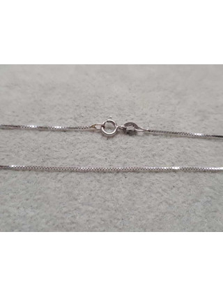 Złoty łańcuszek białe złoto pr.585 1,36g 45cm