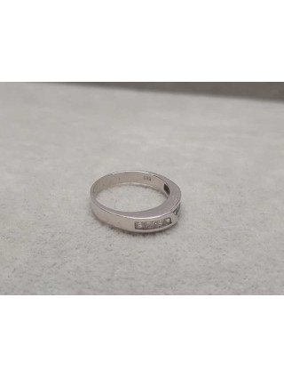 Złoty pierścionek białe złoto pr.585 3,52g R14