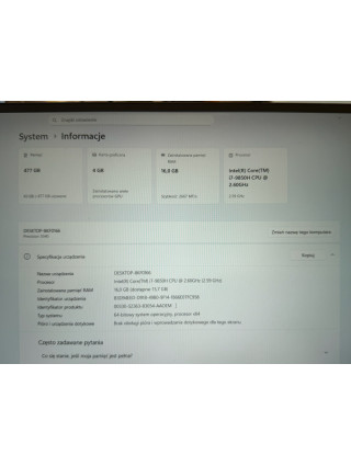 Laptop Dell Precision 5540 Intel i7-9850H/ QUADRO T1000 /16GB 512/GB