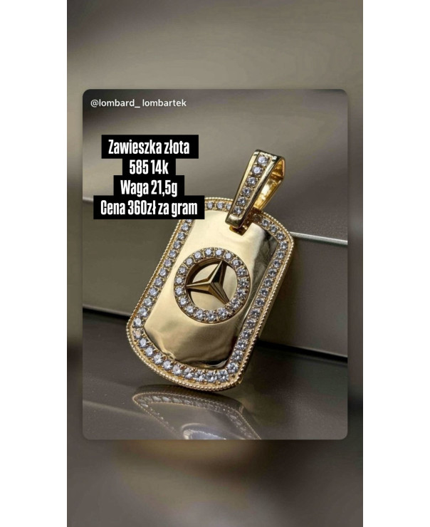 Złota zawieszka 585 14k 21,5g