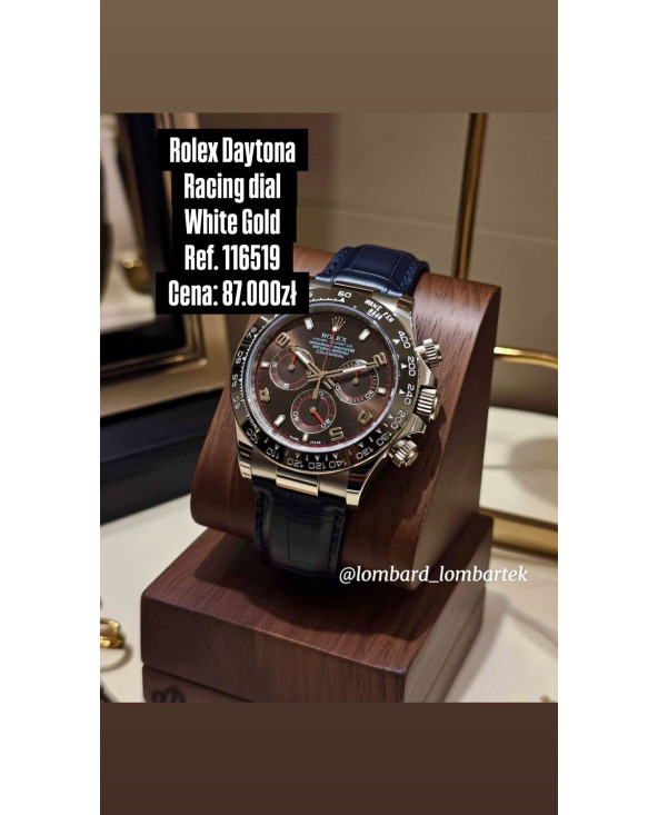 Rolex Daytona Racing dial White Gold Ref.116519