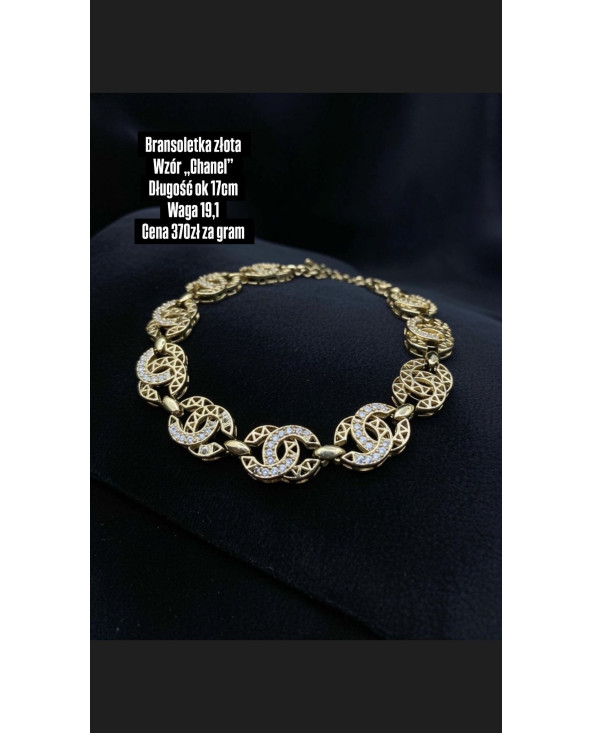 Bransoleta złota wzór Chanel 19,1 g