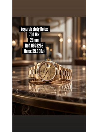 Zegarek złoty Rolex 750 18k Ref.6628258 26mm